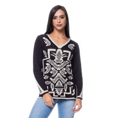 Blusa tricot arabesco Blusa tricot arabesco