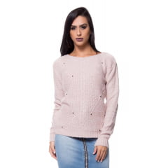 Blusa tricot fio londres arrebites Blusa tricot fio londres arrebites