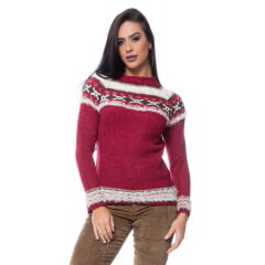 Blusa Tricot Flowers Raglan Blusa Tricot Flowers Raglan