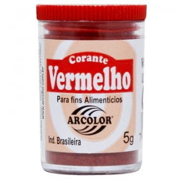 ARCOLOR CORANTE EM PO VERMELHO 5GR