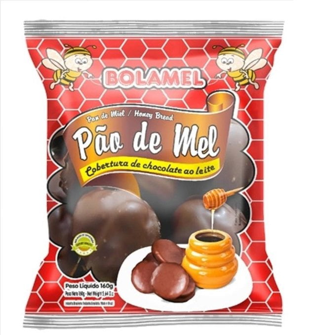 BOLAMEL PAO DE MEL COB CHOCOLATE AO LEITE 160GR