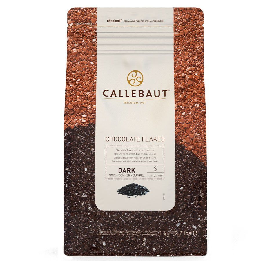Chocolate Amargo em Flocos Belga Split 4D - 1kg Callebaut