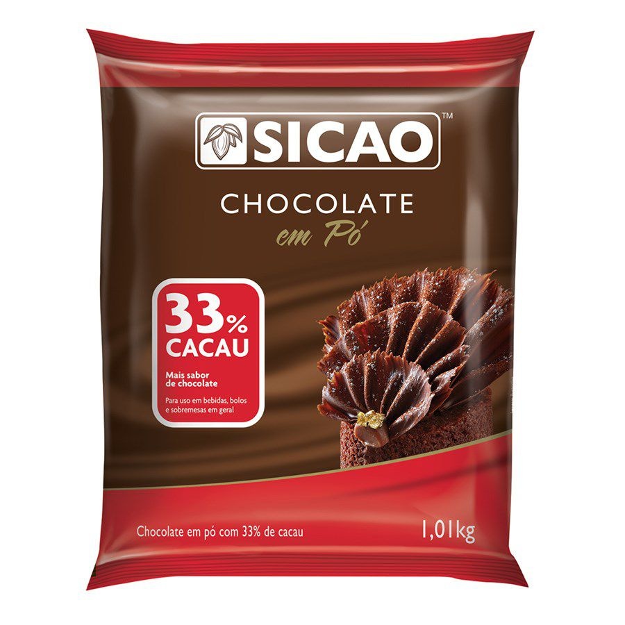 SICAO CHOCOLATE EM PO 33% CACAU 1.01KG