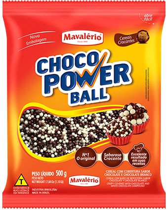 Choco Power Ball 500gr Micro Tradicional Mavalério