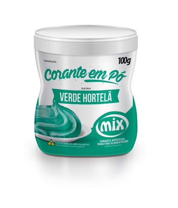 Corante em Pó Mix - cor Verde Hortelã 100g