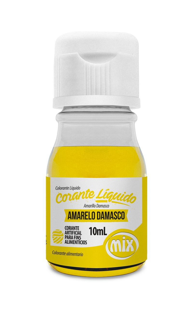 Corante Liquido Mix  - cor Amarelo Damasco  10ml