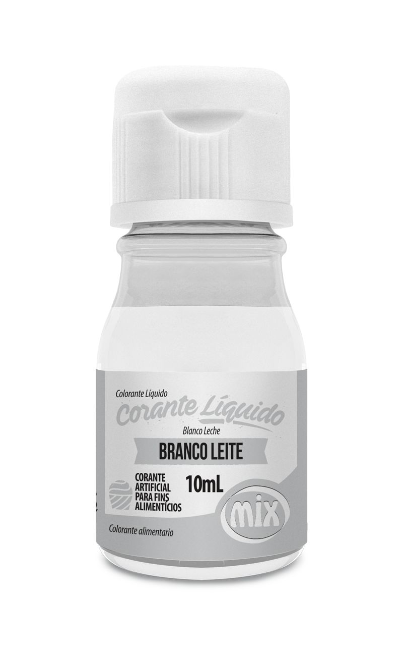 Corante Liquido Mix  - cor Branco Leite 10ml
