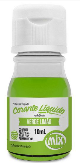 Corante Liquido Mix  - cor Verde Limão 10ml