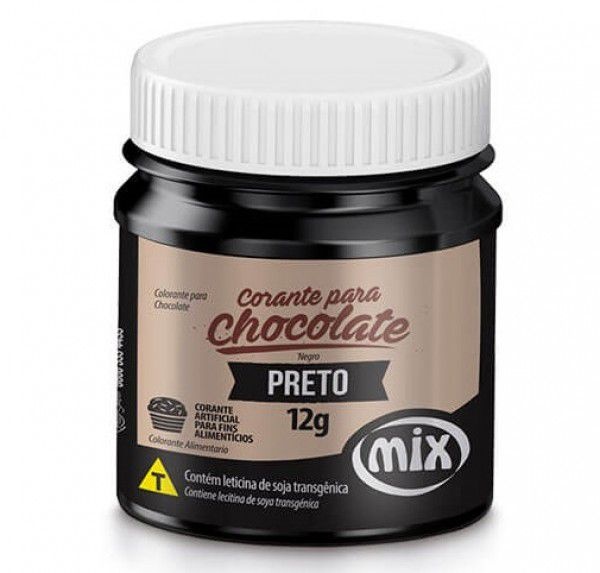 Corante para chocolate Mix - cor Preto 12g