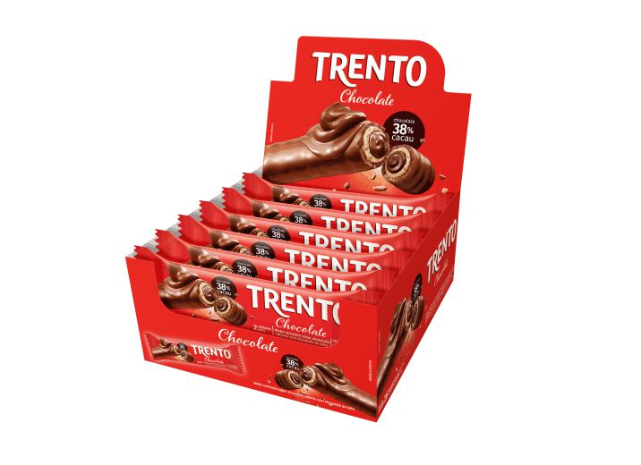 Trento sabor Chocolate 38% Cacau  - 16 unidades
