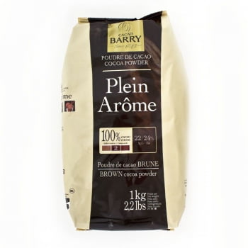 Cacau em Pó 100% Plein Arôme Cacao Barry - 1Kg Callebaut