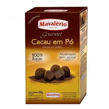 MAVALERIO CACAU EM PO 100% ALCALINO 200GR