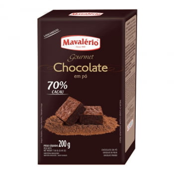 MAVALERIO CHOCOLATE EM PO 70% CACAU 200GR