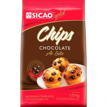 SICAO CHIPS CHOCOLATE AO LEITE 1.01KG