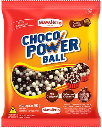Choco Power Ball 500gr Mini Tradicional Mavalério