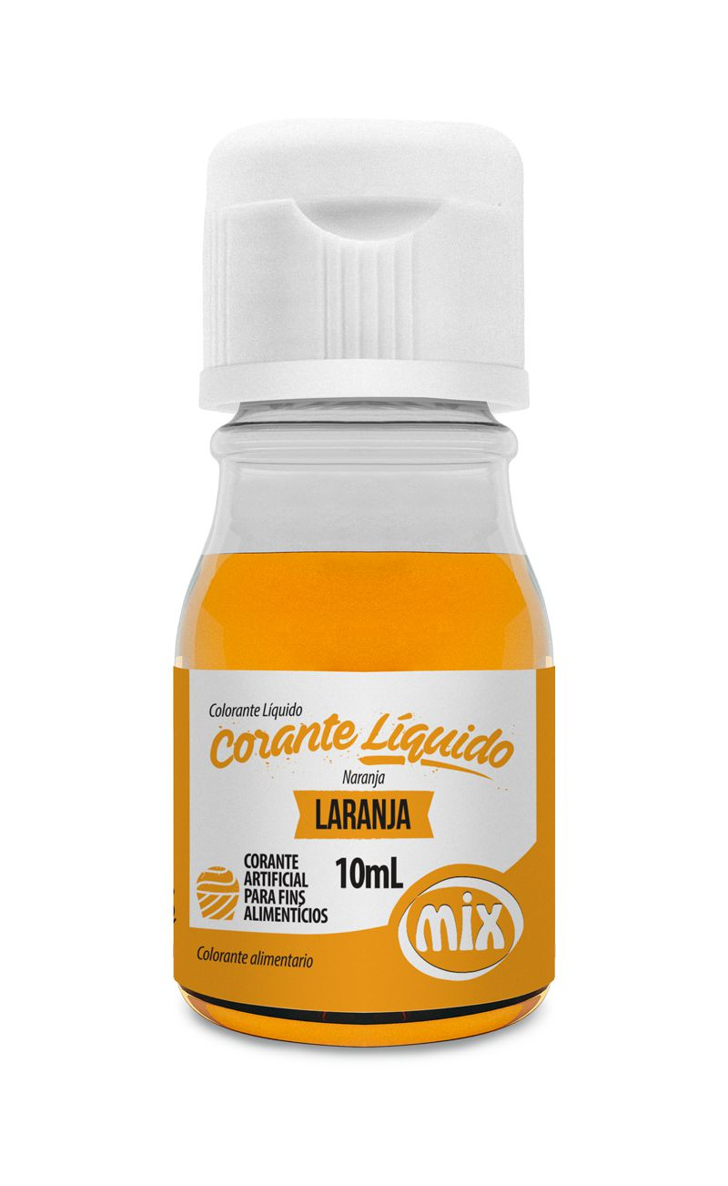 Corante Liquido Mix  - cor Laranja  10ml