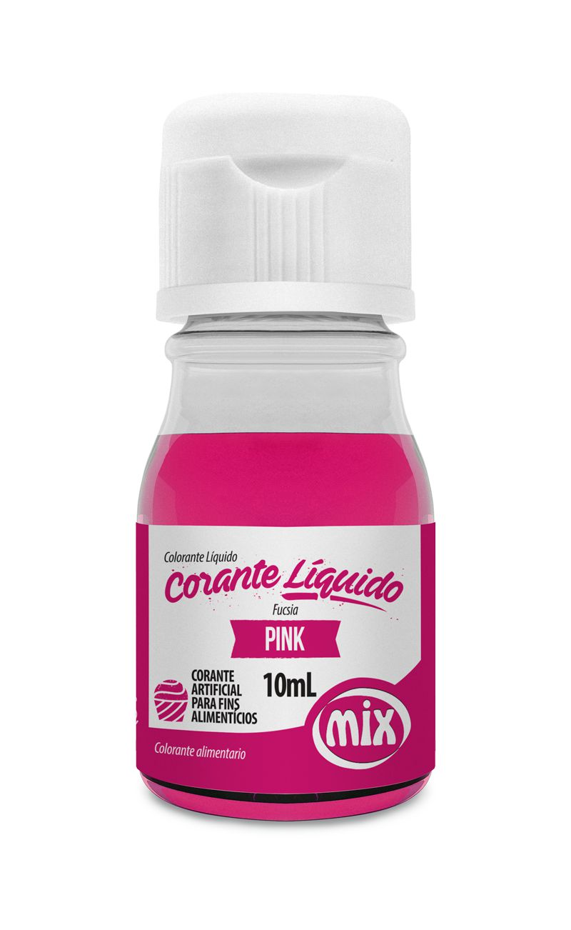 Corante Liquido Mix  - cor Pink  10ml
