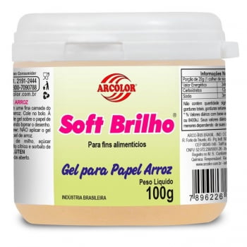 Soft Brilho - Gel para Papel de Arroz - 100g Arcolor