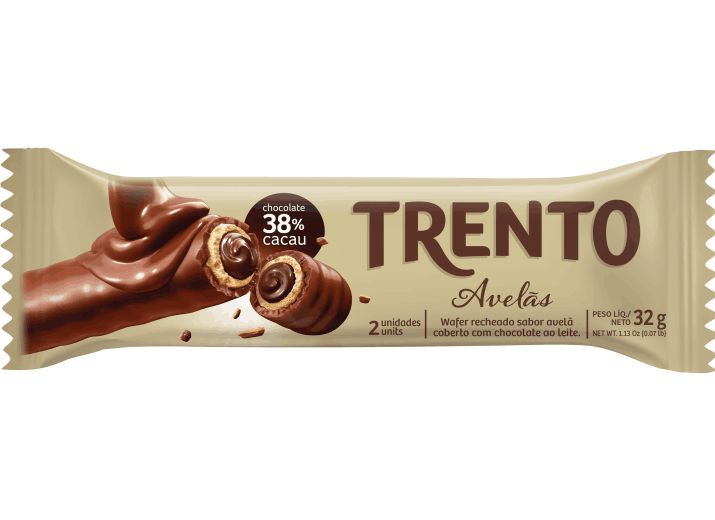 Trento sabor Avelãs 38% Cacau  - 16 unidades